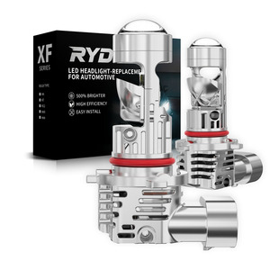 Projecteur de phare LED pour voiture RYD XF Series 9005 9006 9012 <span class=keywords><strong>HB3</strong></span> HB4 HIR2, mini-lentille, plug and play, CSP 6400LM 64W, feu antibrouillard - Product Image 1