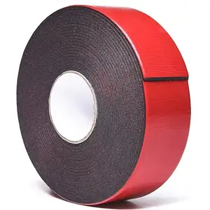 Waterproof High Bonding Adhesive 1mm Thick Black Heavy Duty Double Sided PE Foam Tape