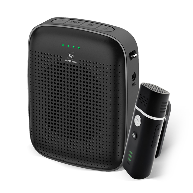 Portable Voice Amplifier with Wireless Lapel Mic for Teachers