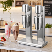 Mixeur professionnel à double tête haute performance pour milkshakes, jus et bubble tea – Équipement de restauration