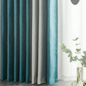 Tenda geometrica di lusso pronta per il Blackout del Jacquard per la decorazione domestica., <span class=keywords><strong>Tende</strong></span> <span class=keywords><strong>e</strong></span> <span class=keywords><strong>tende</strong></span> per finestre in oro filato - Product Image 2