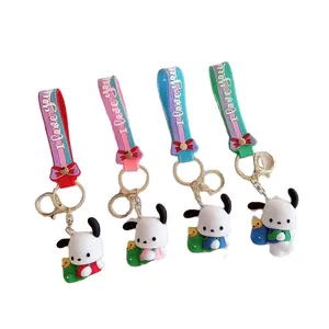 3D Cartoon Cute Custom Design llaveros De Goma OEM Soft Rubber Car Bag adorable Pendant Doll animal keychain