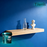 Peinture liquide décorative en latex imperméable et ventilante pour intérieur, application au pinceau, finition mate, vente en gros