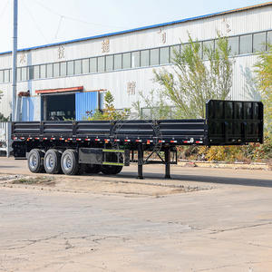 <span class=keywords><strong>Semi</strong></span>-remorque à ridelles latérales 3 essieux 40 pieds 60-80 tonnes, personnalisée en usine, à vendre - Product Image 3