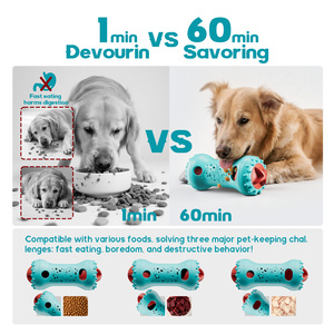 Mainan Puzzle anjing interaktif untuk kebosanan, mainan pengayaan anjing untuk membuat mereka sibuk, pengumpan lambat - Product Image 4