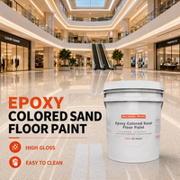Revêtement de sol auto-nivelant en époxy couleur sable personnalisé pour entrepreneurs en revêtements de sol et projets de rénovation commerciale