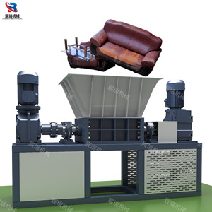 Thép công nghiệp Shredder máy điều kiện mới đôi trục thiết kế phế liệu kim loại nhựa nghiền giá một năm bảo hành - Product Image 1