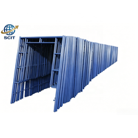 Système de plateforme de peinture robuste en acier réglable, échelle de type H, échafaudage mobile pliable pour maçon
