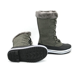 Bottes de neige hautes imperméables et thermiques de haute qualité pour enfants avec semelle intérieure, style canadien - Product Image 2