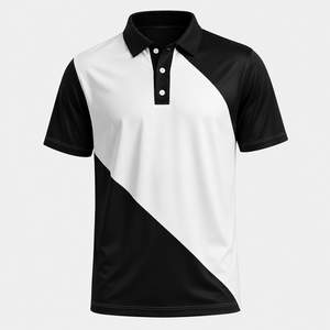 Camiseta de Golf Personalizada con Bloques de Color para Hombre, de Secado Rápido y Elástica, Fabricante de Ropa de Golf OEM ODM de Marca Privada - Product Image 5
