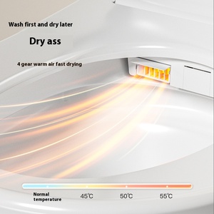 Trắng Gốm Thông Minh Nhà Vệ Sinh Điều Khiển Từ Xa Sưởi Ấm Ghế Thông Minh Kéo Dài Bát Một Mảnh Gắn Thiết Bị Vệ Sinh Chân Cảm Biến - Product Image 5