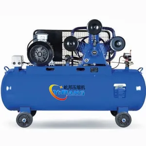 YiBang portatile 7.5 kW compressore d'aria a pistone con 230L serbatoio 1000L/min 8bar 380V 50Hz con trasmissione a cinghia Micro-lubrificazione a olio