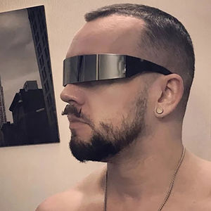 Lunettes Cyberpunk tout-en-un de technologie futuriste pour la vente en gros, idéales pour les accessoires de scène lors de soirées et festivals sur le thème de la science-fiction - Product Image 6