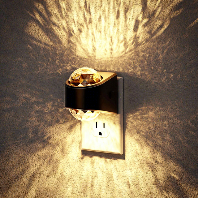 LOHAS Modern Nightlight Up&Down Star Projector LED Night Light Warm White Dimmable Sensor Control for Bedroom & Living Room