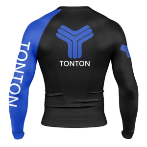 Chemises de compression à manches longues pour hommes Logo personnalisé Judo Running Polyester Guards Rash Guard - Product Image 3