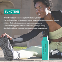 Poudre d'électrolyte de nutrition sportive pour adultes saveur de citron sans sucre amélioré avec du sel vitamines a acides aminés