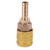 Adaptateur de pompe à air pour valve de pneu de voiture 8 mm, en laiton massif, à connexion rapide, avec pince de fixation pour embout de gonflage