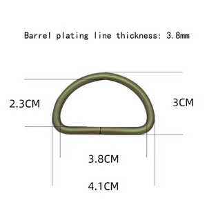 Boucles en métal en forme de D en gros <span class=keywords><strong>pour</strong></span> sacs à main, connecteurs de sangles de portefeuilles et colliers <span class=keywords><strong>pour</strong></span> chiens - Product Image 5