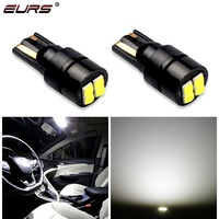 Lampe de voiture EURS LED T10 w5w 3030 4SMD Lampe Canbus Décodage 12V Lumière de plaque d'immatriculation Blanc Rouge Jaune Ambre Bleu 6000K Lampe de lecture