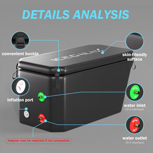 Baignoire de plongeon à glace inclinée ICEGALAX en stock local aux États-Unis, avec ou sans logo en option, compatible avec les refroidisseurs d'eau - Product Image 3