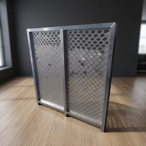Paravent en aluminium perforé, design moderne, surface anodisée, anti-corrosion, application extérieure, largeur 70 pouces - Product Image 1