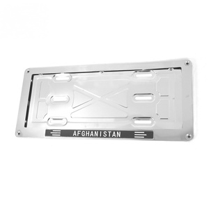 Cadre de plaque d'immatriculation en acier inoxydable miroir, neuf, directement de l'usine, pour l'Afghanistan, cadre de plaque d'immatriculation de voiture - Product Image 6