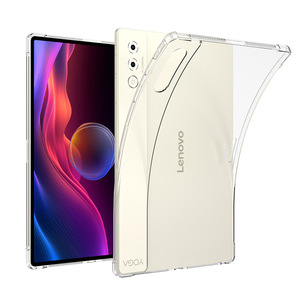 Étui transparent <span class=keywords><strong>pour</strong></span> <span class=keywords><strong>Lenovo</strong></span> Yoga Pad Pro 14.5 "TB571FU, <span class=keywords><strong>coque</strong></span> arrière transparente souple et flexible en TPU, protection antichoc des coins - Product Image 1