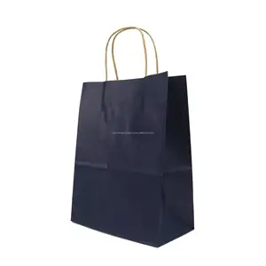 Custom Printed Cheap kraft Luxury Retail Paper Shopping Bags Ribbon handle Paper Bag Supplier