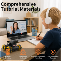 Kit de Robótica con Ruedas Mecanum Zetok, Kit de Programación Educativo, Kits de Robótica Electrónica DIY para Uso Educativo para Adolescentes