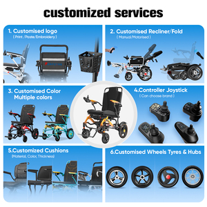 Silla de ruedas de carbono más ligera del mundo eléctrica 11kg Material duradero pequeño compacto 300W Motor 150kg capacidad de carga silla de ruedas eléctrica - Product Image 6