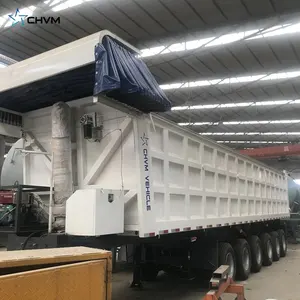 6 akslar 200 ton ağır hizmet tipi damperli römork damperli römork kamyon damperli kamyon satışı