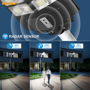 Lampe solaire tout-en-un 600-3000W, panneau solaire IP65, lampe LED solaire extérieure avec télécommande pour cour/jardin/chemin - Product Image 5