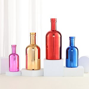 Botellas de Vino de Vidrio Galvanizadas al por Mayor, 375 ml, 500 ml, Acabado Brillante UV, Tapón de Goma, Color Personalizado, Bares, Discotecas, Carbonatadas - Product Image 1