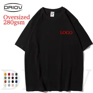 Tee fabricante 280g homens de algodão liso tshirt impressão personalizada logotipo gráfico t shirt projetos sublimação camiseta dos homens t-shirts