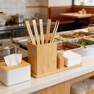 Produits de cuisine, baguettes en bambou pour la cuisine, <span class=keywords><strong>prix</strong></span> avantageux, ensemble d'ustensiles, jetables, biodégradables, nourriture chinoise - Product Image 2