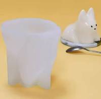 Moule à pâtisserie artisanal en forme de chat pour savon et résine, en silicone de qualité alimentaire
