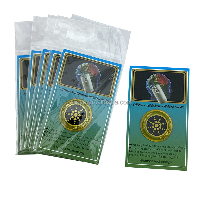 Hot Sale Anti Radiation Chip Customized <strong>Quantum</strong> Gold and Silver Color Shield 1pc Per Opp Bag