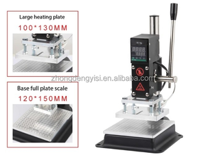 Handmade Desktop PVC Leather Embossing <b>Machine</b> Manual Hot Stamping <b>Machine</b> Letter Hot Foil Stamping <b>Machine</b> for Logo Making - Product Image 6
