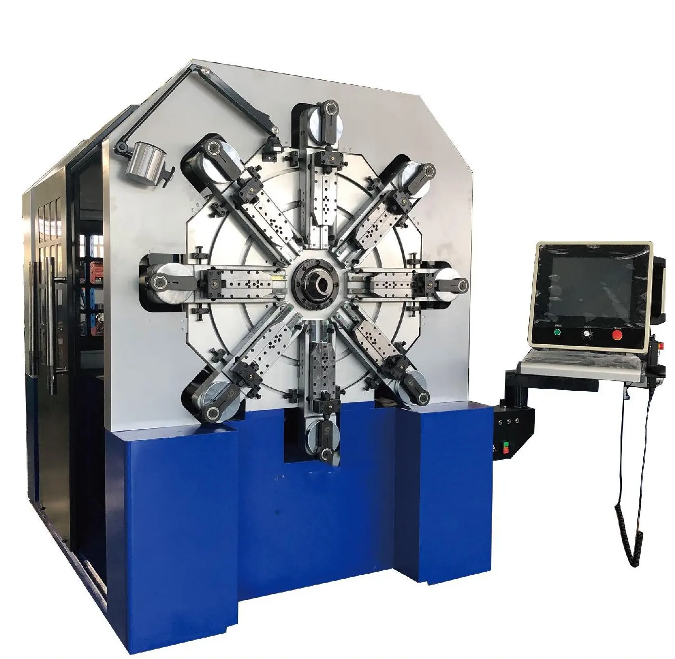 Otomatik cnc 10mm 10-12axis camless bahar şekillendirme makinesi tel şekillendirme makinesi düzensiz bahar pil yayı yapma makinesi