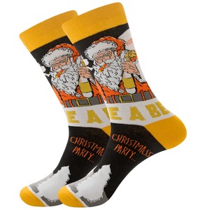 Chaussettes de Noël amusantes pour hommes, motif renne, Père Noël, neige, cadeau pour <span class=keywords><strong>homme</strong></span>, chaussettes de Noël imprimées, colorées et festives pour hommes - Product Image 6