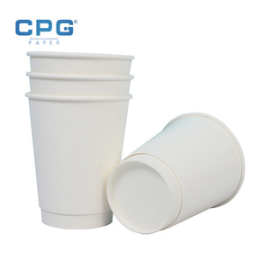 Vasos de Papel de Doble Pared al por Mayor de Fábrica, 12oz 16oz 20oz, Vasos de Papel Ecológicos para Café, Desechables - Product Image 1