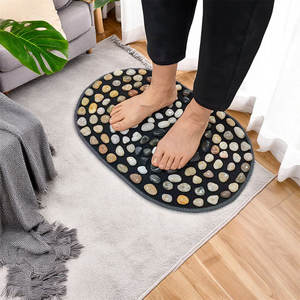 Natuurlijke Kiezelsteen Voetmassagemat Regenbloem Steenmassage Loopmat Thuis Voetmassager Voettherapie Acupressuurplank - Product Image 4