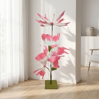 Fleurs géantes en papier en gros, décorations artisanales en papier, accessoires artificiels, roses artificielles souples pour décor de toile de fond de mariage et événements