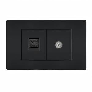 Interruptor de pared moderno, enchufe de pared, interruptor de TV y toma de corriente para el hogar, la oficina y el hotel - Product Image 1