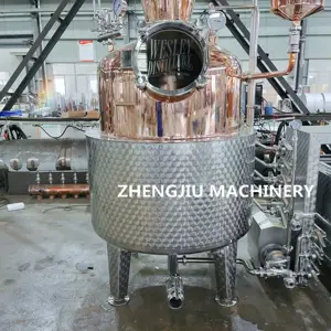 ZJ 100L Kupfer alkohol brenner Gin Distillery In Copper Home Moonshine Still Spirits Boiler