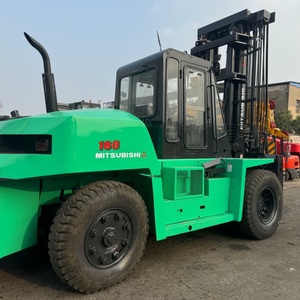 Used Japanese Mitsubishi 16Tons FD160 FD150 4.5 Meters 3 Masts with Side Shift Diesel Forklift in Perfect Working Condition - Product Image 6