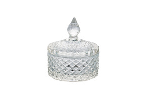 Boîte de rangement pour bonbons en verre romain décorée de bougies aromatiques, boîte de rangement pour bijoux en verre romain - Product Image 4