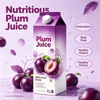 Kant-en-klare zure donkerpruimen drank, natuurlijk kruidenmengsel, zure pruimensap voor catering en supermarkten