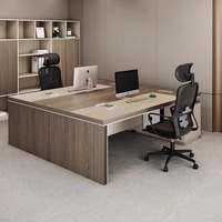 Chaise de bureau en bois de bureau de direction moderne simple pour patron/superviseur/gestionnaire finition en acier inoxydable
