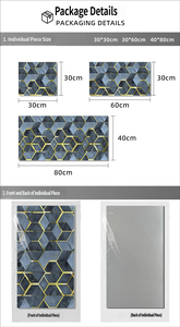 <span class=keywords><strong>Adhesivo</strong></span> para azulejos, <span class=keywords><strong>adhesivo</strong></span> 3D estéreo para <span class=keywords><strong>pared</strong></span>, decoración de <span class=keywords><strong>pared</strong></span> para cocina y baño, impermeable, a prueba de aceite, para el hogar - Product Image 4
